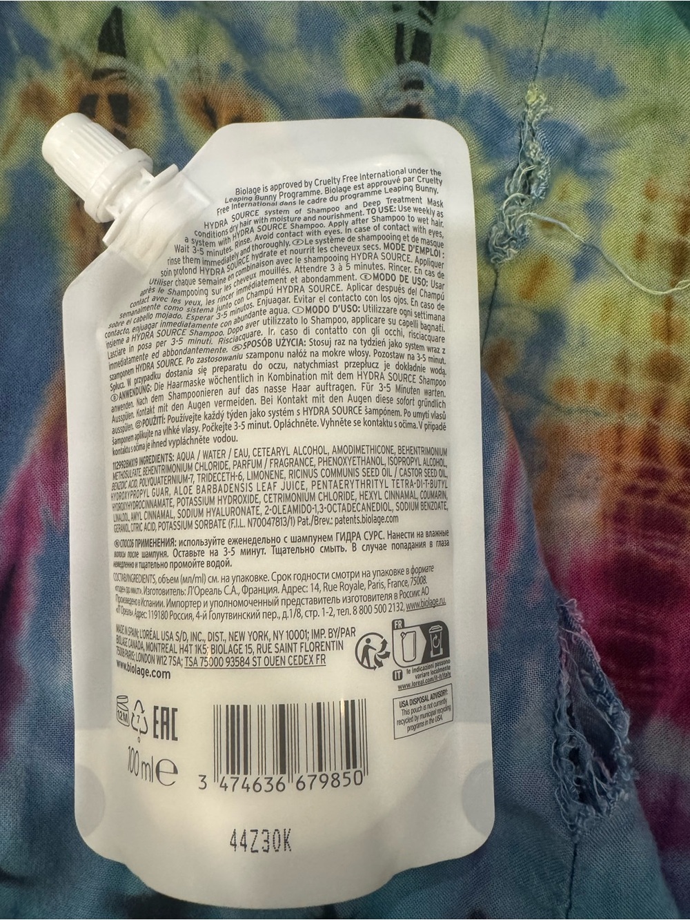 Biolage HydraSource Trio- Hydration Shampoo, Conditioning Balm & deep treatment - Picture 7 of 7
